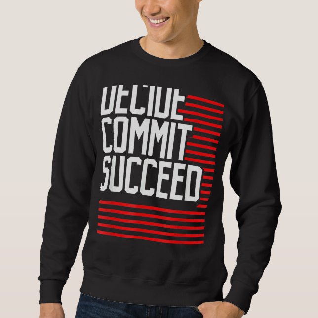 Sweatshirt Résolution De L'Aptitude À L'Exercice Décider De C (Devant)