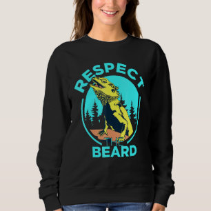 Sweatshirt Respectez La Barbe Dragon Pogona Lizard Bea