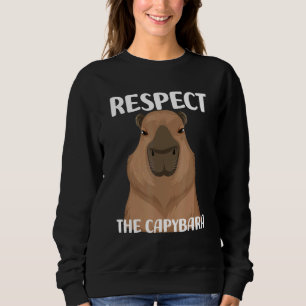 Sweatshirt Respectez Le Capybara Pet Meme Nutria Brown Pour K