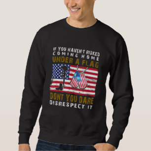 Sweatshirt Respectez Le Drapeau Américain Fier Les Bottes D'A