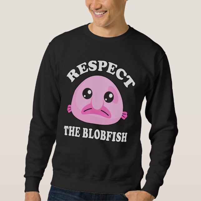 Sweatshirt Respectez Le Mème Blobfish Blobfish (Devant)