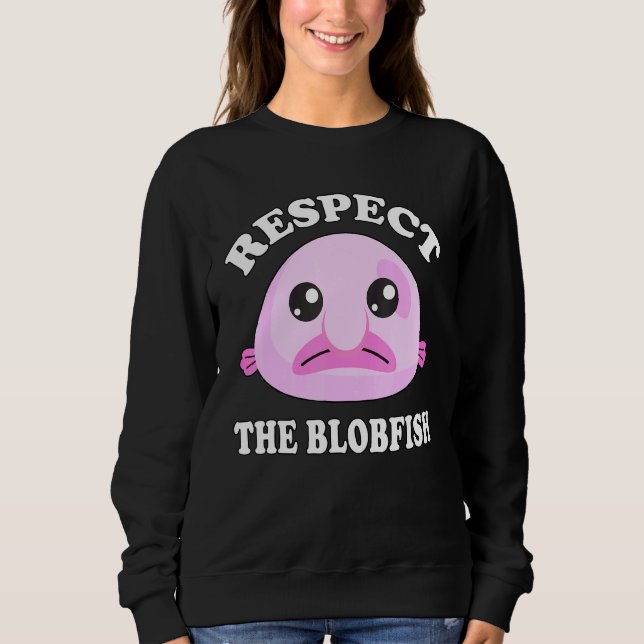 Sweatshirt Respectez Le Mème Blobfish Blobfish (Devant)