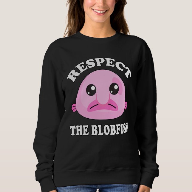 Sweatshirt Respectez Le Mème Blobfish Blobfish (Devant)