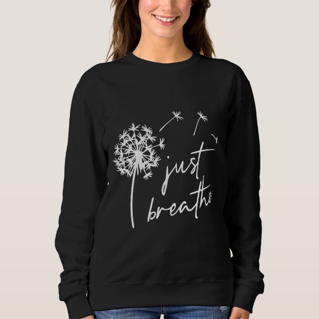 Sweatshirt Respire simplement la détente Motivationnelle Insp (Devant)