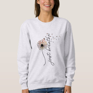 Sweatshirt Respirer simplement Papillon de pissenlit Inspirat