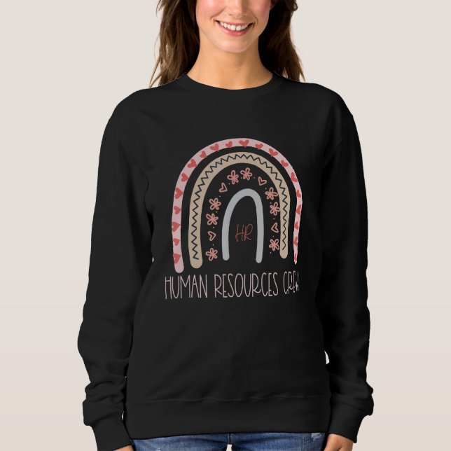 Sweatshirt Ressources humaines Équipage Hr Employé de l'équip (Devant)