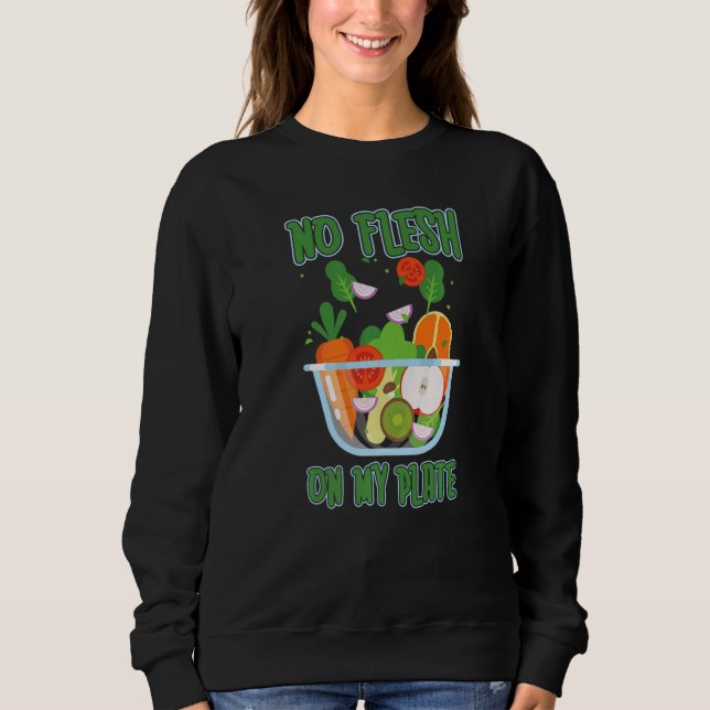 Sweatshirt Restaurant de nourriture végétarienne végane légum (Devant)