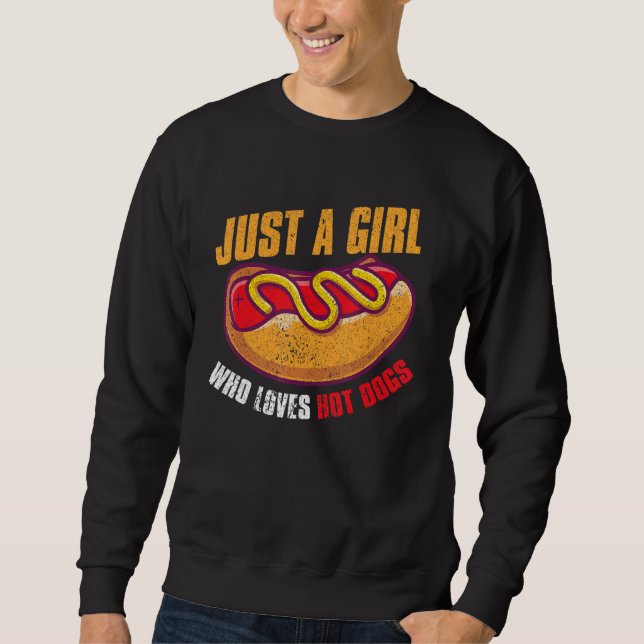Sweatshirt Restauration rapide Hot Dog Girls Femmes Franks Sa (Devant)