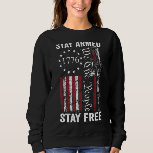 Sweatshirt Restez armés Restez libres Pro Guns 2e amendement