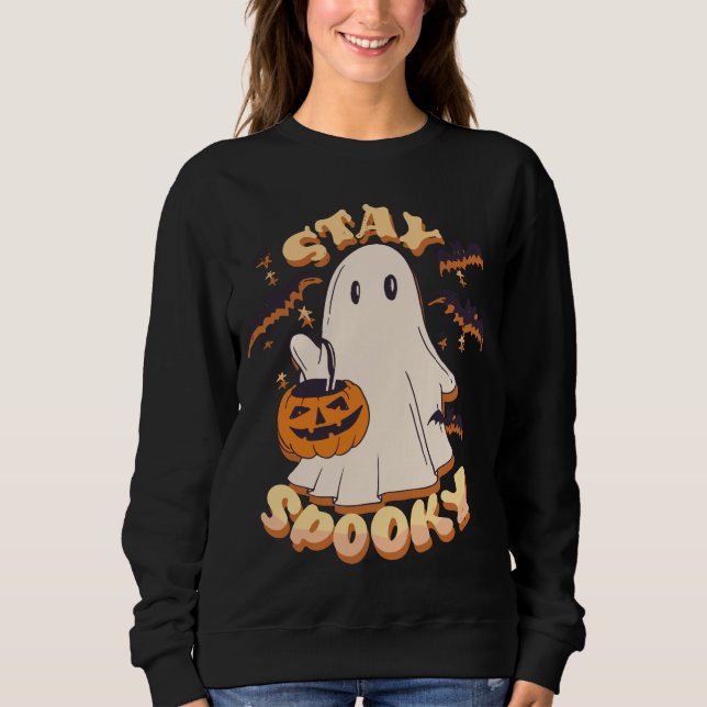 Sweatshirt Restez Éffrayant (Devant)