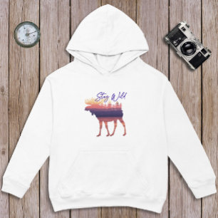 Sweatshirt Restez en forme d'orignal sauvage