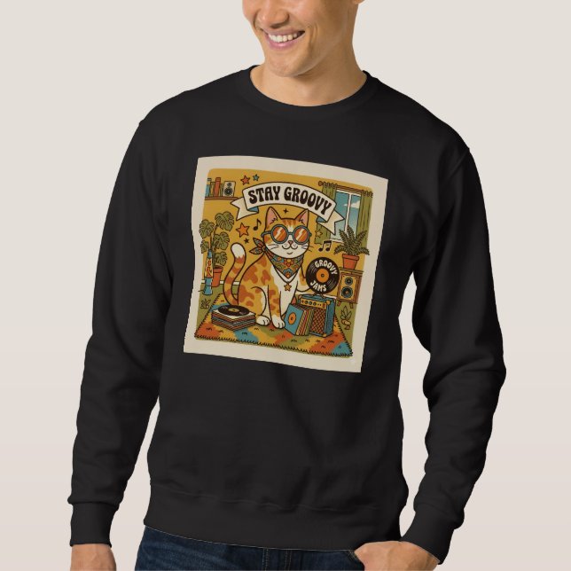 Sweatshirt RESTEZ FUNKY | Amateur d'animaux | Bohème (Devant)