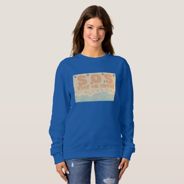 Sweatshirt Restez Sur La Côte (Devant entier)
