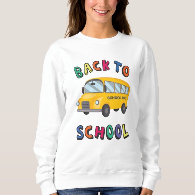 Sweatshirt Retour à l'école (Devant)