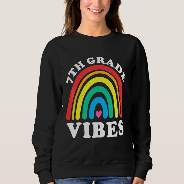 Sweatshirt Retour à l'école ambiance 7e année (Devant)