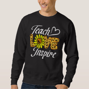 Sweatshirt Retour à l'école Apprendre l'amour Inspirer tourne