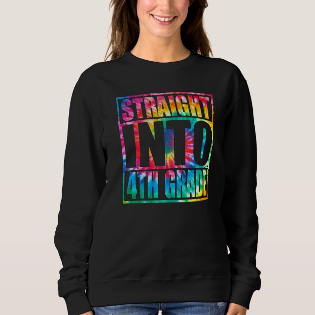 Sweatshirt Retour À L'École Droit À 4E Année Quatrième Année (Devant)