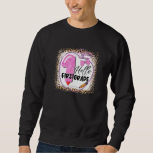 Sweatshirt Retour À L'École Enseignant Bonjour 1ère Année Leo