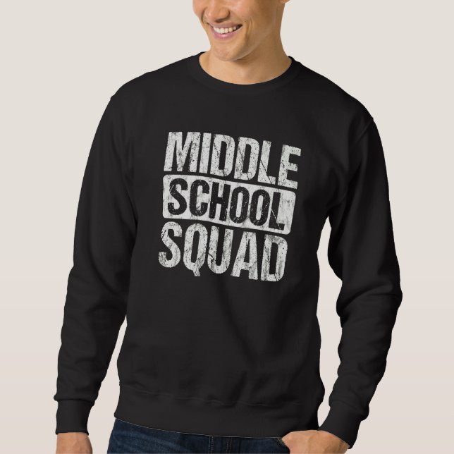 Sweatshirt Retour à l'école Enseignant Élève Collège Équipe (Devant)