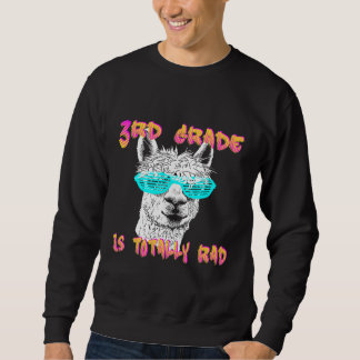 Sweatshirt Retour à l'école Llama 3e grade Enseignant 1er