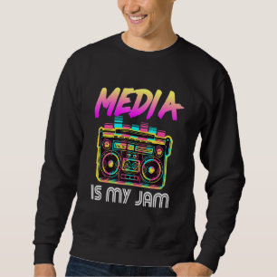 Sweatshirt Retour à l'école Rétro Est Mon Jam 80s Professeur