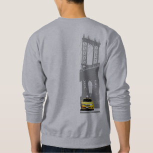 Sweatshirt Retour Imprimer New York City Nyc Brooklyn Bridge