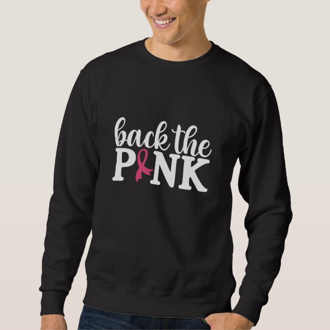 Sweatshirt Retour La Famille Rose Match Conscience du cancer  (Devant)