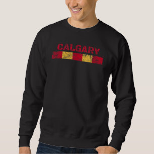 Sweatshirt Retour Vintage rétro de Calgary Canada 9
