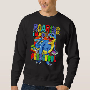 Sweatshirt Retourner À L'École Dinosaure Se Rouler À L'École 
