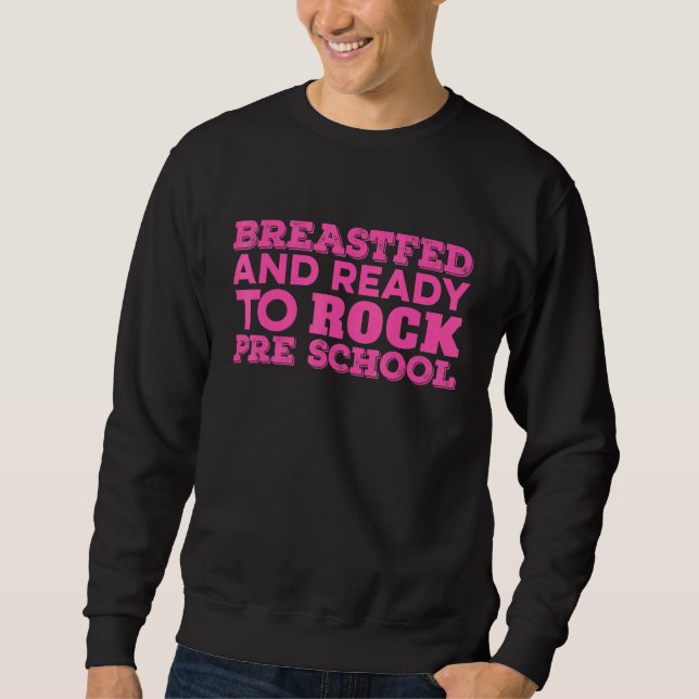 Sweatshirt Retourner À L'École Préscolaire Premier Jour De Sc (Devant)