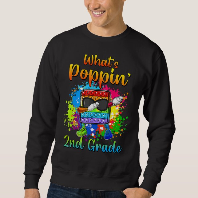 Sweatshirt Retourner À L'École Vêtements De 2E Année (Devant)