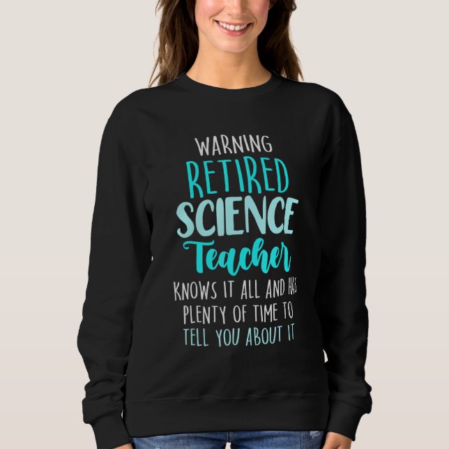 Sweatshirt Retraite de l'école d'enseignement des sciences à  (Devant)
