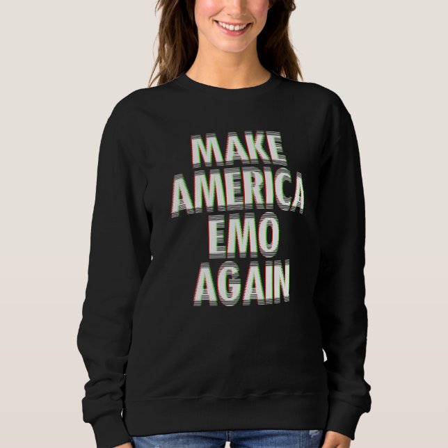 Sweatshirt Retraité Emo Kid Sad Music Goth Punk Scène Gothiqu (Devant)