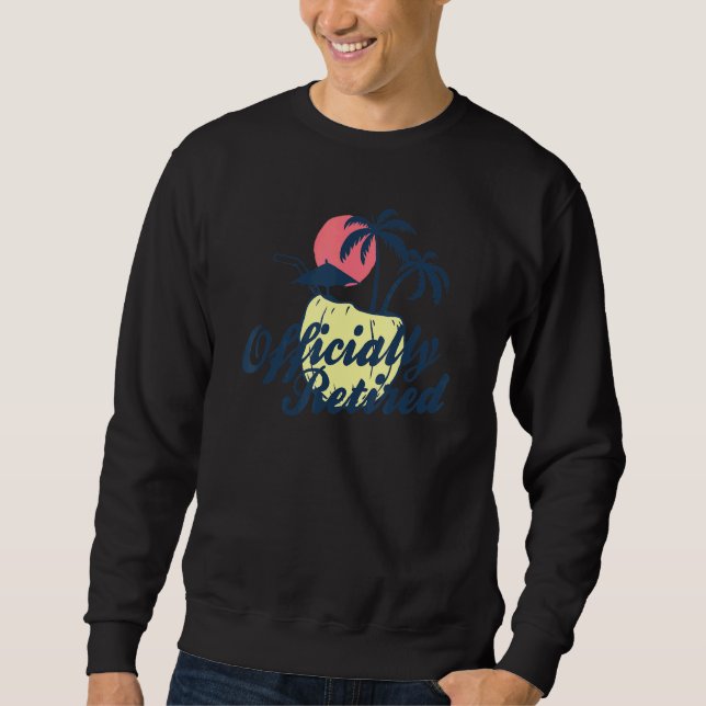 Sweatshirt Retraite Officielle De Plage (Devant)