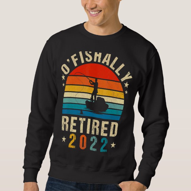 Sweatshirt Retraité Ofish 2022 Pêche Retro Retraite Da (Devant)