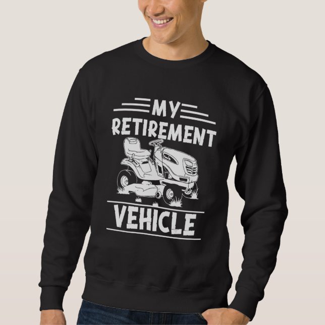 Sweatshirt Retraite Pour Jardiner Papa Lawn Mower 2 (Devant)