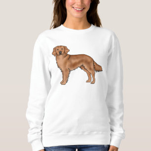 Sweatshirt Retriever doré rouge acajou Chien de dessin animé