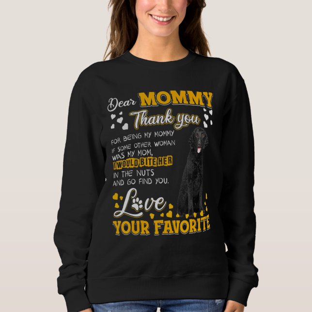 Sweatshirt Retriever Refroidi Cher Merci Maman Pour Être (Devant)