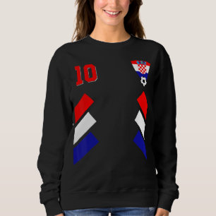 Sweatshirt Retro10 Football croate Croatie football Croatie F