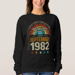 Sweatshirt Rétro 40e anniversaire 40 ans d'être génial Sept
