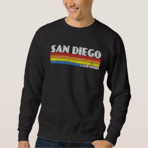 Sweatshirt Rétro 80s Californie CA Souvenir San Diego