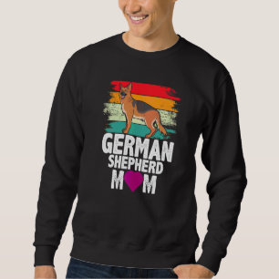 Sweatshirt Retro Allemand Berger Maman Chien Mère Animal Mama