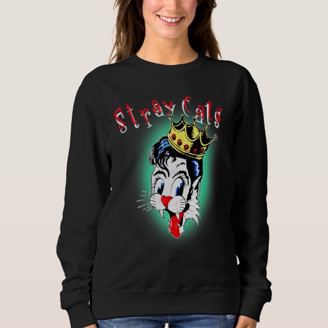 Sweatshirt Retro Animaux de Chat en détresse Arts errants Amo (Devant)