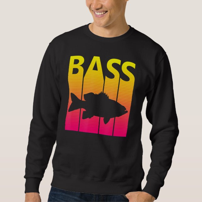 Sweatshirt Retro Basse Pêche (Devant)