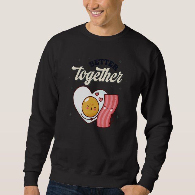 Sweatshirt Retro Better Together Funny Valentines Day Couple  (Devant)