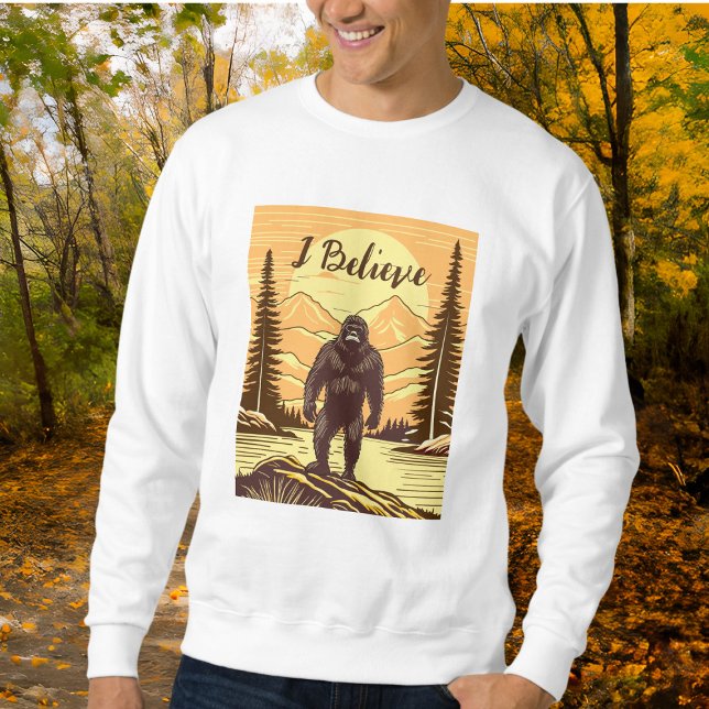 Sweatshirt Retro Bigfoot Vintage Sasquatch Montagnes   (Créateur téléchargé)
