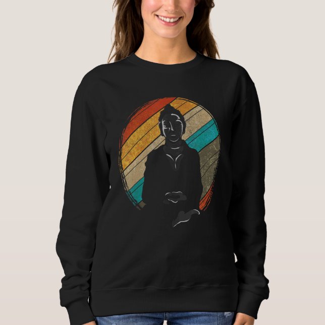 Sweatshirt Retro Buddha (Devant)
