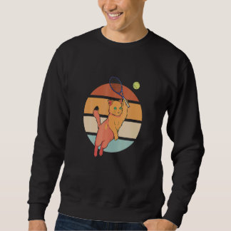 Sweatshirt Retro Cat Playing Ennis