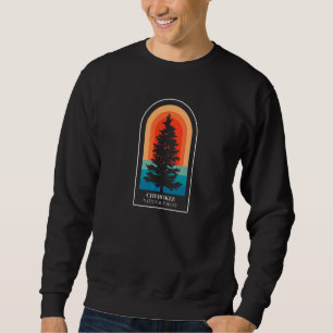 Sweatshirt Retro Cherokee National Forest Tennessee Randonnée