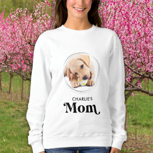 Sweatshirt Retro Chien MOM Personnalisé Chien Chien Photo Ani
